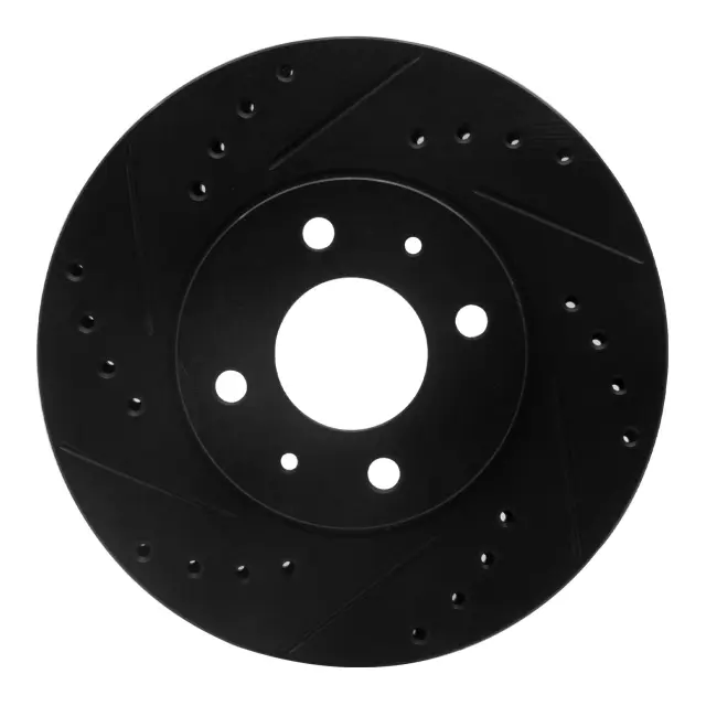 63367041L - : DFC Brake Rotor - Drilled and Slotted - Black for DYNAMIC FRICTION Image