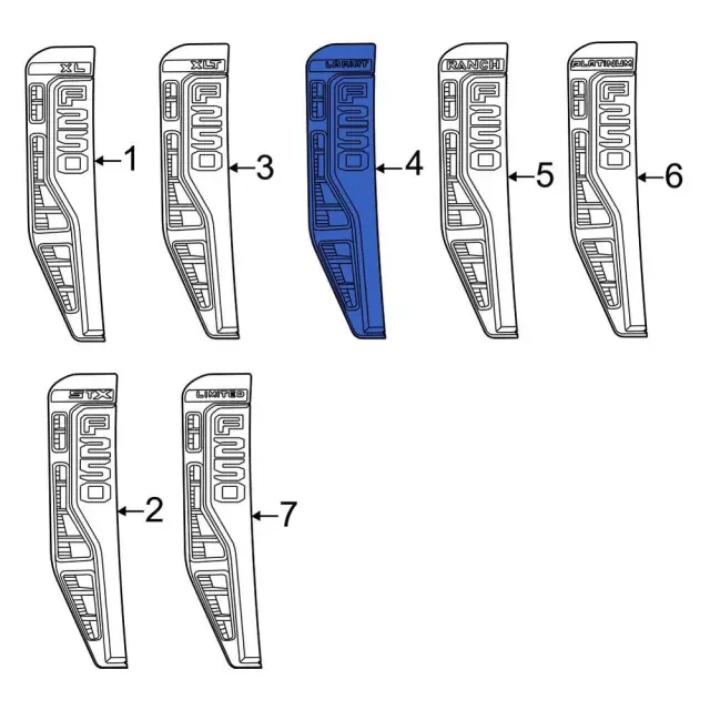 PC3Z16720AV - Body: Nameplate for Ford: F-250 Super Duty Image