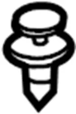 66820AR000 - Body: Filler Neck Clip for INFINITI: G35 Image