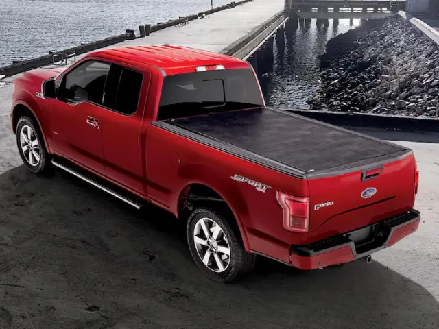VGL3Z84501A42BD - Exterior: Hard Roll Up Tonneau Cover For 5.5 Ft Bed for Ford Image
