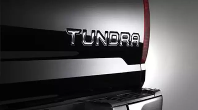 PT9483415010 - Exterior: 2016-2021 Toyota Emblem Badge Insert Bright Chrome, Flat Black Tundra for Toyota: Tundra Image