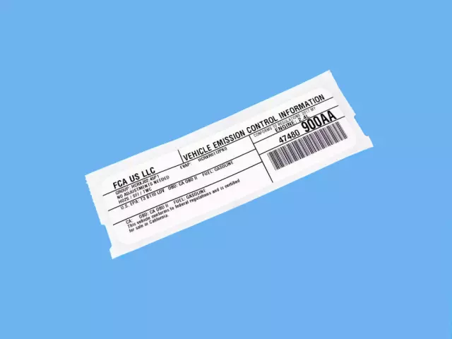 47480900AA - Labels: Veci Label Label for Jeep: Compass, Patriot Image