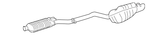 204490283564 - : Exhaust Gas Line, Rear for Mercedes-Benz Image