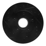 63354111L - : DFC Brake Rotor - Drilled and Slotted - Black for DYNAMIC FRICTION Image