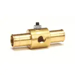 2281 - : FITTING, ADAPTER, HEATER HOSE, 3/4", 1/8" NPTF FEMALE, BRASS for AutoMeter Image
