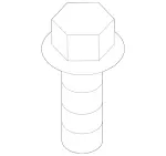 9906611 - Front Axle: Self-Tapping Screw for Mercedes-Benz: 180A, 180b, 220a, A220, A35 AMG, B Electric Drive, B250e, CLA250, CLA35 AMG, CLA45 AMG, CLA45 AMG S, EQB 250+, EQB 300, EQB 350, GLA250, GLA35 AMG, GLA45 AMG, GLB250, GLB35 AMG Image