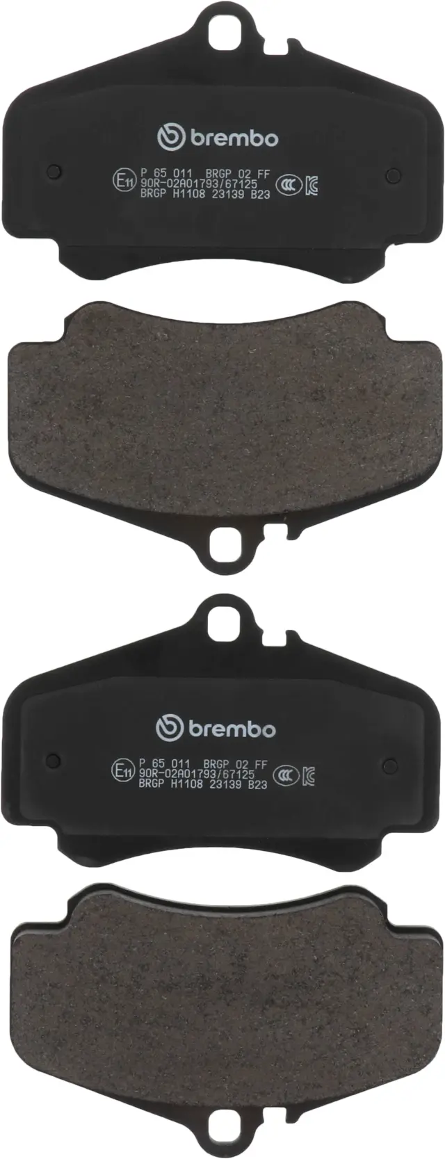 P65011 - Brakes &amp; Brake Parts: Premium Low-Met OE Equivalent Pad for Brembo Image