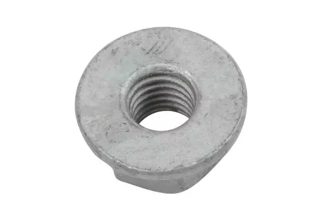 11516075 - Fuel System: Tank Shield Nut for Buick: Enclave, Encore, LaCrosse, Reatta, Regal Sportback, Regal TourX, Verano | Cadillac: Allante, ATS, CT6, CTS, DeVille, ELR, LYRIQ, SRX, XT5 | Chevrolet: Camaro, Captiva Sport, Cruze, Equinox, Malibu, Sonic, Spark, Spark EV, SSR, Trailblazer, Trailblazer EXT, Traverse, Traverse Limited, Trax, Volt | GMC: Acadia, Envoy, Envoy XL, Terrain | Pontiac: Solstice | Saturn: Outlook, Sky Image