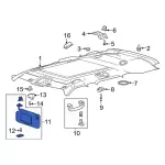 LB5Z7804105AC - Body: Visor for Ford: Explorer, Police Interceptor Utility Image