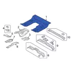 FL3Z1511135C - Body: Floor for Ford: F-150, F-250 Super Duty, F-350 Super Duty, F-450 Super Duty Image