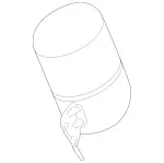 1663200115 - : Pressure Reservoir for Mercedes-Benz Image