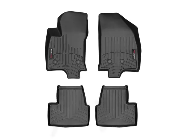 4493812 - Accessories: Front &amp; Rear Black FloorLiner™ DigitalFit® for WeatherTech Image