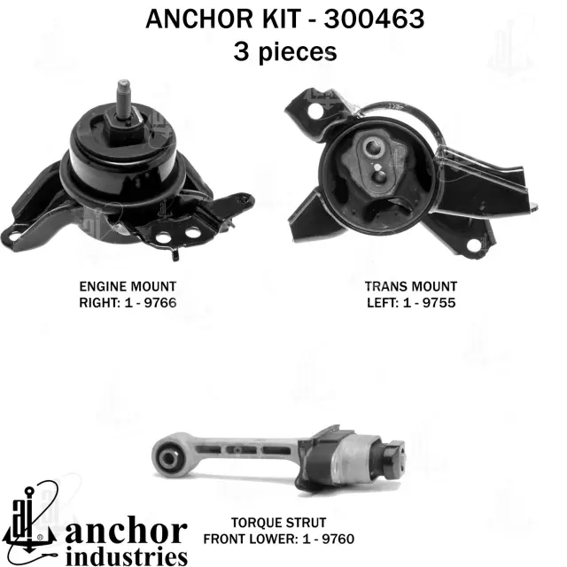 300463 - Engines &amp; Components: Anchor Engine Mount Kit for Anchor Image