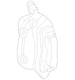 14208283 - Brakes: Parts Kit, Brake Caliper for Mercedes-Benz: CL500, S430, S55 AMG Image