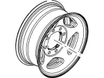 AC2Z1007A - Suspension: Wheel, Alloy for Ford Image