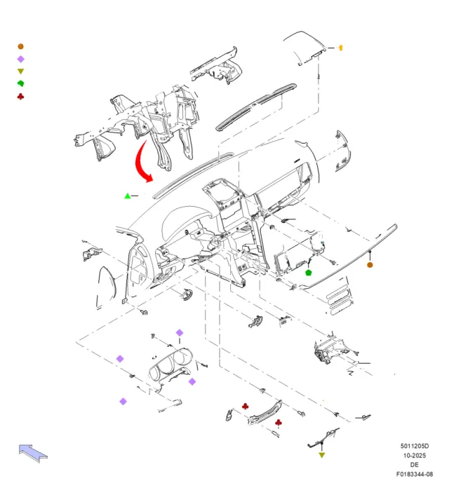 W707628S424 - Body: Receiver Screw for Ford Image
