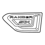 KB3Z16720BB - Body: Nameplate for Ford: Ranger Image