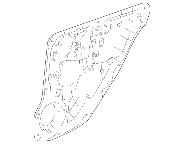 1667309001 - Rear Doors: Basic Carrier for Mercedes-Benz: GL350, GL450, GL550, GL63 AMG, GLE300d, GLE350, GLE400, GLE550e, GLE63 AMG, GLS350d, GLS450, GLS550, GLS63 AMG, ML250, ML350, ML400, ML550, ML63 AMG Image image