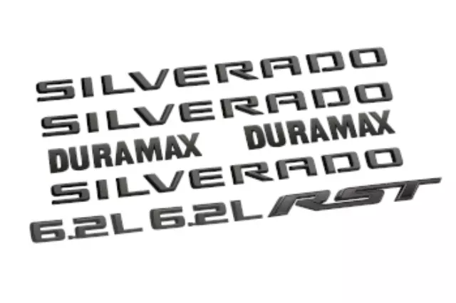 85592711 - Exterior: Exterior Trim, Emblem Kit, Rst, Black for GM Image