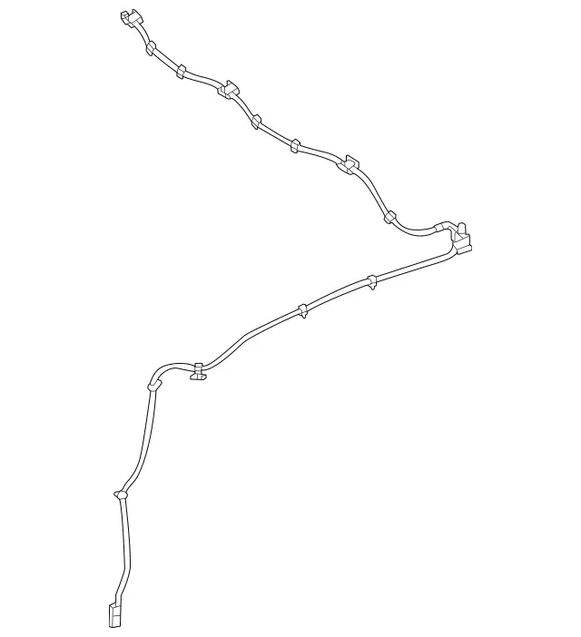 2478600600 - Windshield Washer, Emergency Equipmt: Hose Line for Mercedes-Benz: EQB 250+, EQB 300, EQB 350, GLB250, GLB35 AMG Image image