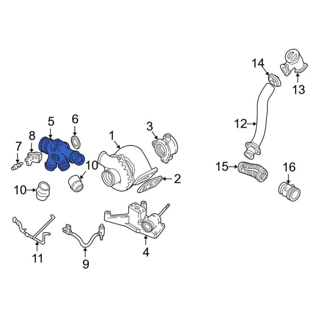 Inter-Cooler Pipe - Ford (1C3Z-6K769-A)