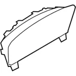 8A8Z10890A - Body: Cluster Lens for Ford: Flex Image