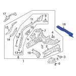 LX6Z7810414B - Body: Cross-member for Ford Image