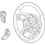 HC3Z3600AA - : Steering Wheel for Ford: E-350 Super Duty, E-450 Super Duty, F-250 Super Duty, F-350 Super Duty, F-450 Super Duty Image