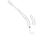 2138205302 - Body: Wiper Arm for Mercedes-Benz Image