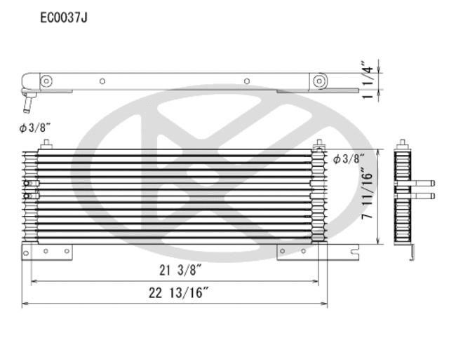 EC0037 - : Koyorad Automatic Transmission Oil Cooler for Koyo Image