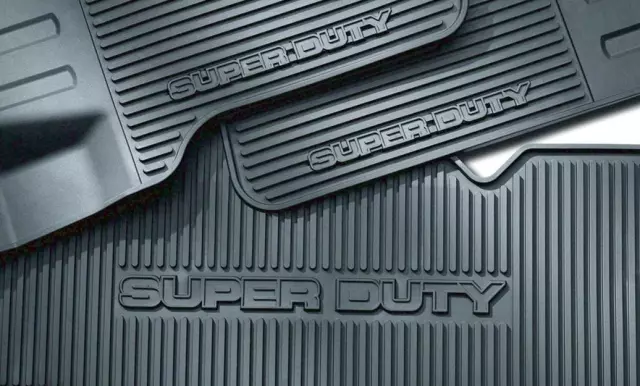 8C3Z2613300A - Interior: Floor Mats, All Weather Set for Ford: E-350 Super Duty, E-450 Super Duty, F-250 Super Duty, F-350 Super Duty, F-450 Super Duty, F-550 Super Duty Image