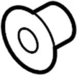 7684860U20 - Body: Drip Molding Grommet for Infiniti Image