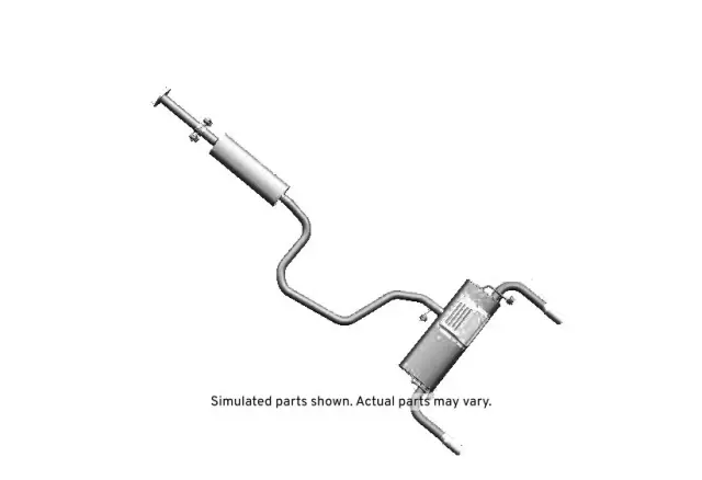 25917854 - Exhaust: Muffler &amp; Pipe for Saturn: Aura Image