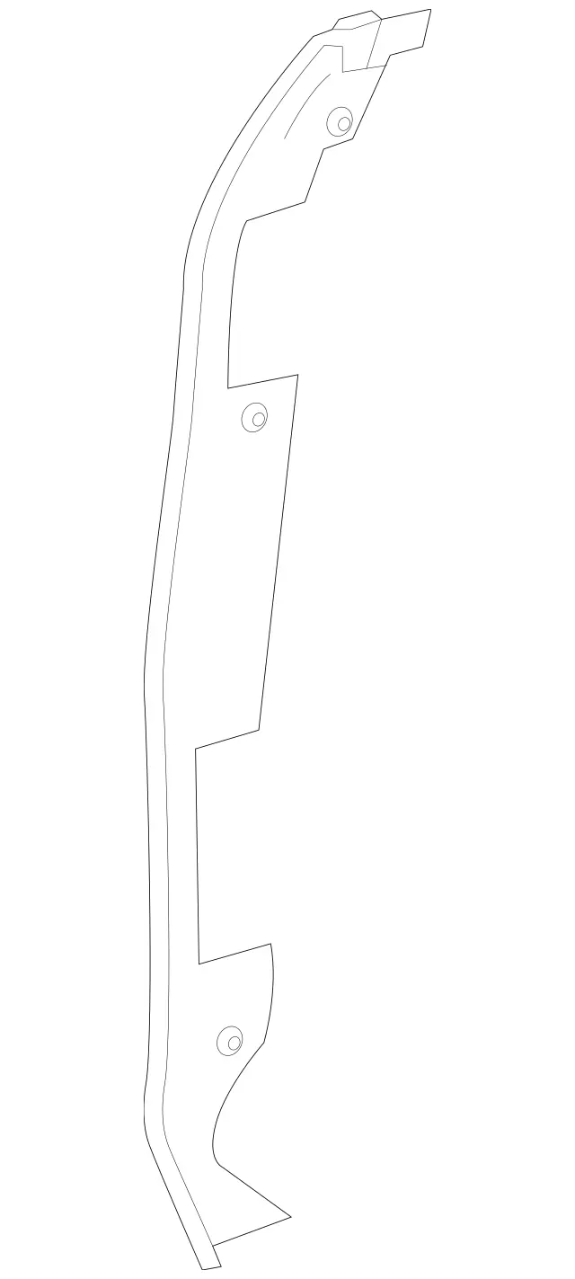 2227300778 - Rear Doors: Sealing Frame for Mercedes-Benz: Maybach S550, Maybach S560, Maybach S600, Maybach S650, S450, S550, S550e, S560, S600, S63 AMG, S65 AMG Image image