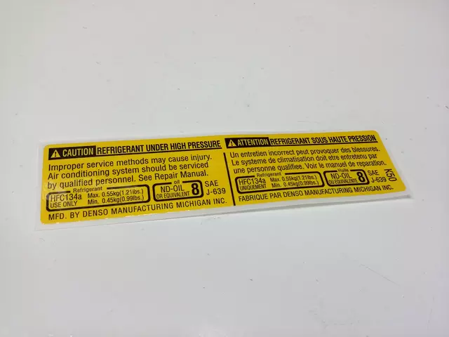 8872307030 - Body: AC Label for Toyota Image image