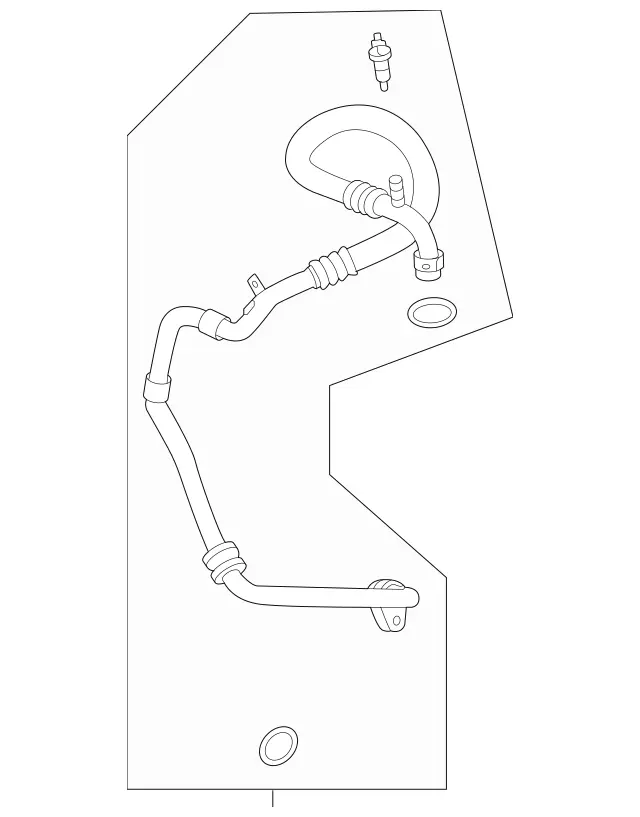 1908303100 - : Refrigerant Line for Mercedes-Benz: AMG GT, AMG GT C, AMG GT R, AMG GT S Image