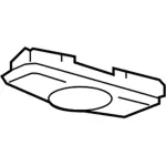 FL3Z13776AC - : Dome Lamp for Ford: F-150, F-250 Super Duty, F-350 Super Duty, F-450 Super Duty Image