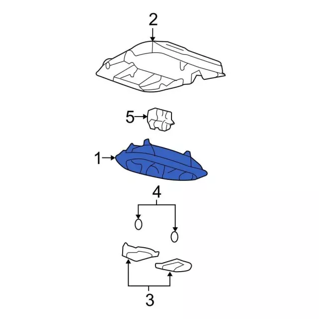 7L3Z18519A70AC - Body: Overhead Console for Ford Image