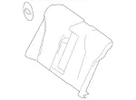 22292000299E43 - Body: Seat Back Cover for Mercedes-Benz Image
