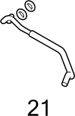 92473N8221 - HVAC: Front Suction Tube O-Ring for INFINITI: FX35, FX37, FX50, M35h, Q40, Q60, Q70, Q70L, QX50, QX70 Image