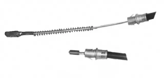 Rear Driver Side Parking Brake Cable Assembly with Mounting Brackets - GM (18033445)