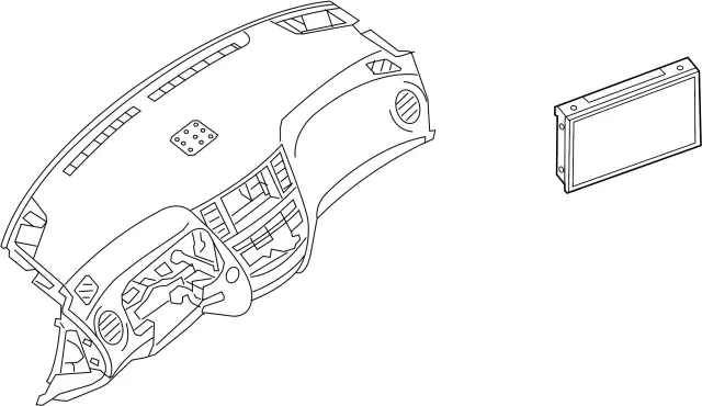 280911DR0A - Body: Display Unit for INFINITI: JX35, QX60 Image