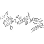 GN1Z16054C - : Apron/Rail Assembly for Ford: EcoSport Image