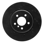63331097L - : DFC Brake Rotor - Drilled and Slotted - Black for DYNAMIC FRICTION Image