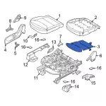 NZ6Z14D696A - Body: Seat Cushion Heater for Ford: Maverick Image