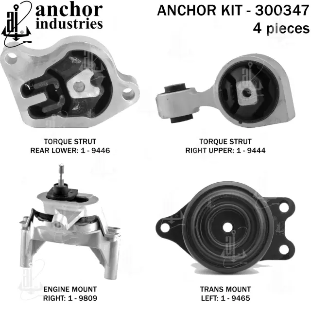 300347 - : Anchor Four-Piece Engine Mount Kit for Anchor Image