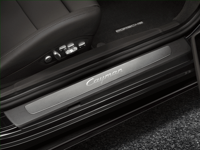 98104480001 - Exterior: 2017-2023 Porsche 718 Boxster - Door Entry Guards In Stainless Steel for Porsche: 718 Boxster Image