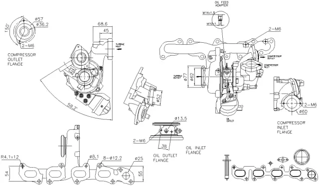 93512 - : Nissens Turbocharger for NISSENS Image