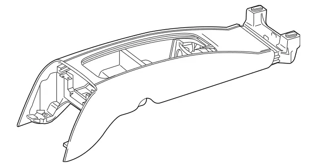 2178106500 - Body: Rear Console for Mercedes-Benz Image