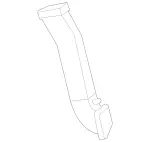 2098300123 - Body: Duct for Mercedes-Benz Image